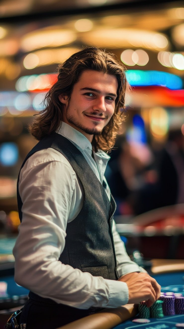 Live dealer studio overview with multi-camera setup